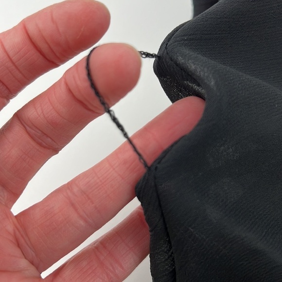 NWT Seductions sheer ruffled racerback long  tank tunic dress - Picture 7 of 8